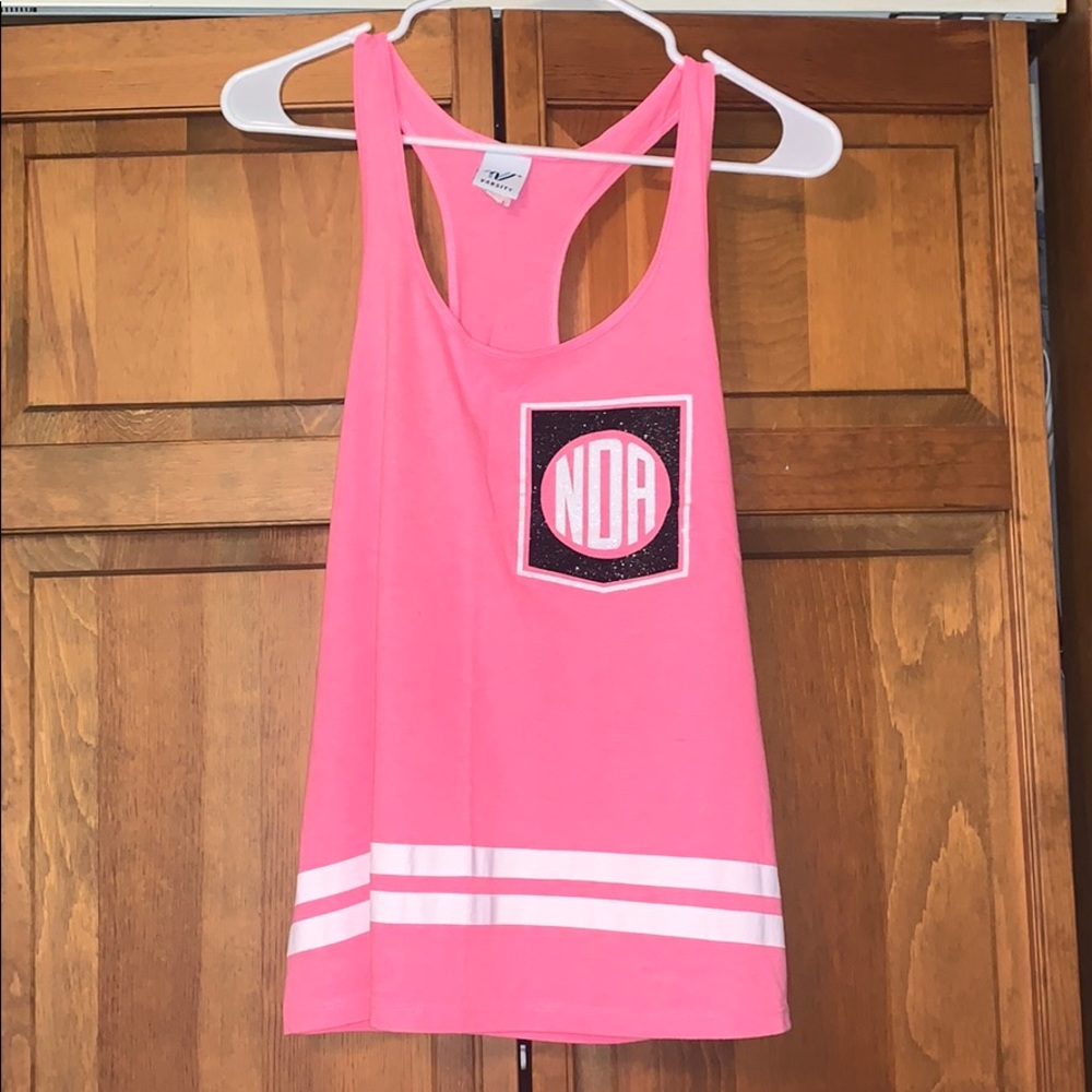 National Dance Association pink sparkle tank top!